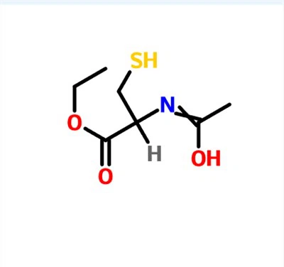 CAS 59587-09-6 เอทิล (2R)-2-อะซีตามิโด-3-ซัลฟานิลโพรพาโนเอต